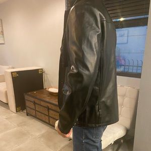 GA Emporio Collection Mens Leather Blazer Jacket (Sz L)